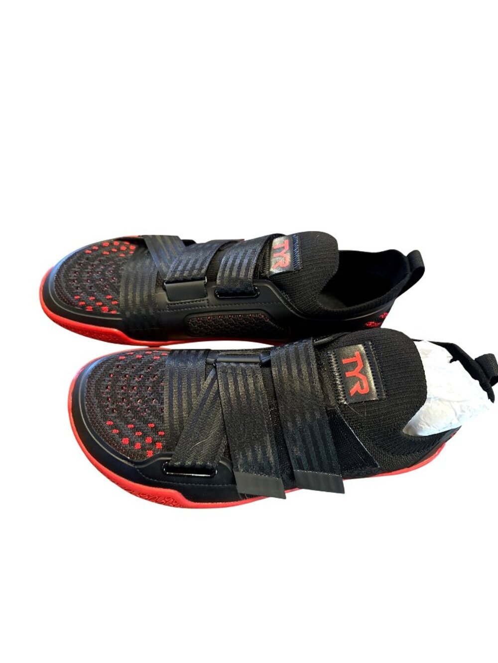 TYR DropZero Lifter Shoes Black/Red Size 10.5 Supportive Gym Training Sneakers